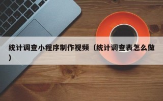 泗阳统计调查小程序制作视频（统计调查表怎么做）